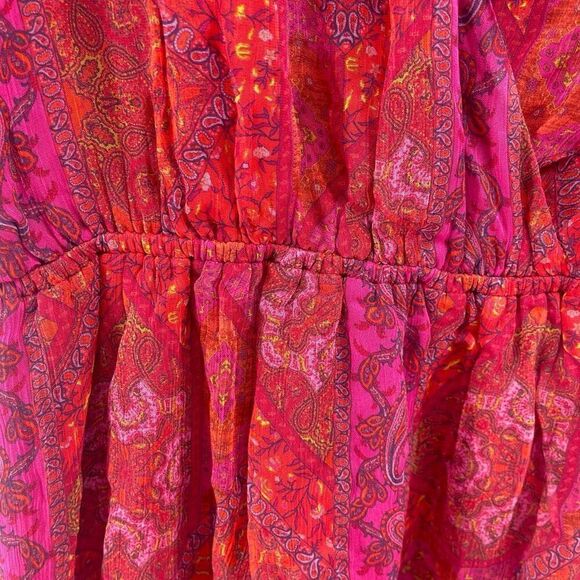 Revolve x House of Harlow Gashi Mini Dress | Red Pink Multi | NWT | Medium - Picture 10 of 17